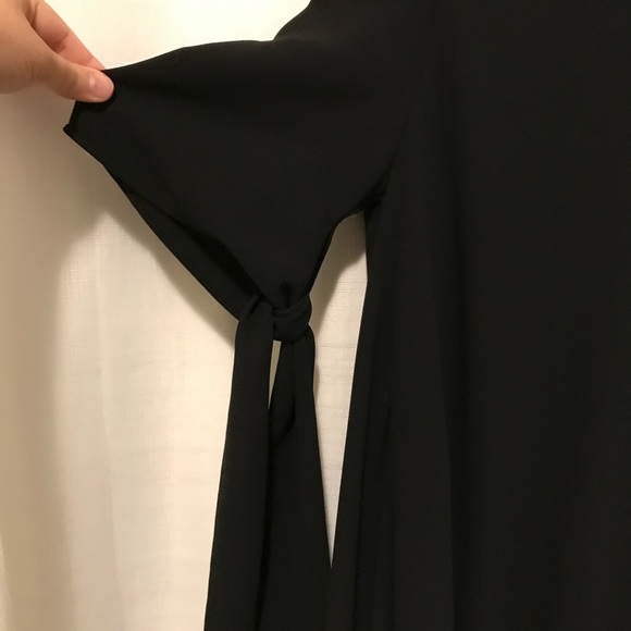 MAISON MARGIELA Long Asymmetric Crepe Dress In Black $1049  Us Size 4 - Picture 4 of 15